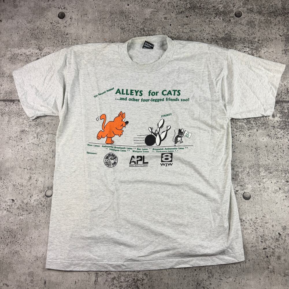 Vintage APL Shirt Alley for Cats & Other 4 Legged Friends WMMS The Buzzard